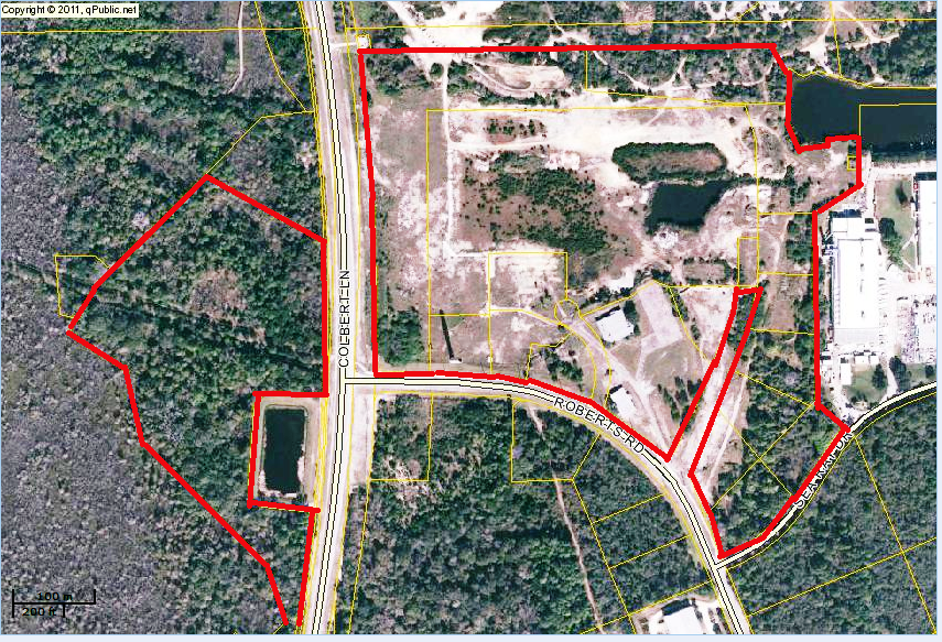 Lehigh Cement Plant site in Palm Coast - Aerial